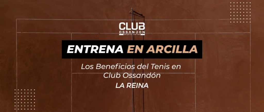 Cancha de arcilla del Club Ossandón en La Reina para entrenamiento de tenis